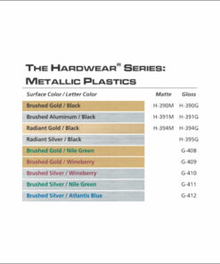 IPI Hardwear Metallic Series-color samples - from Main Trophy Supply
